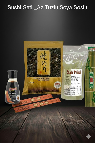 UMAİ Sushi Seti _AZ TUZLU SOYA Soslu Nettenyolla/ Suşi Seti