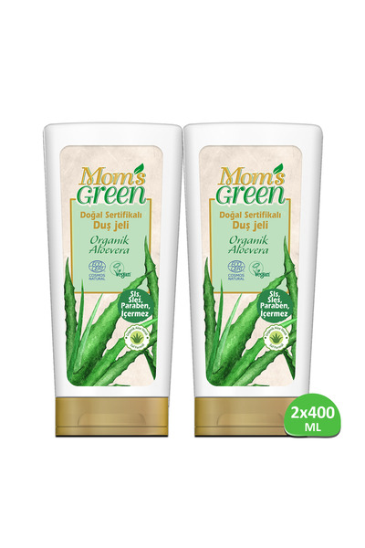Mom's Green 2'li Set Doğal Sertifikalı Duş Jeli - Organik Aloeveralı (400ml x...
