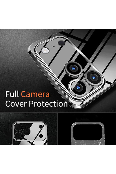 Dexmon iPhone 17 PRO MAX Uyumlu Kamera Korumalı Şeffaf Esnek Silikon Kılıf