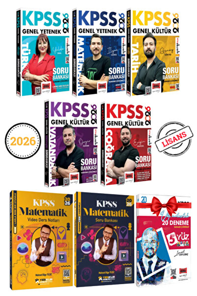 Yargı Yayınları KPSS 2026 GYGK Lisans Tüm Dersler Soru Bankası+ Mehmet Bilge ...