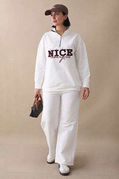 InStyle Ніцца Письмовий Білий Комплект з Застібкою-блискавкою