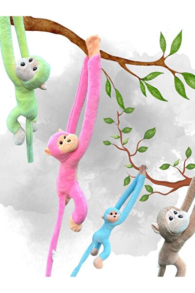 SENİSSTORE Peluş Maymun Elleri Yapışan Oyun Ve Uyku Arkadaşı Peluş Maymun Oyuncak Sarılan Maymun
