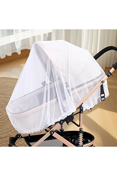 Choice شبكة ناموسية بيضاء لعربة الأطفال - تغطية كاملة، مع شبكة كثيفة لتعزيز ا...