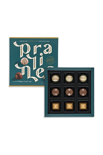 Elit Çikolata Premium Chocolate Collection Pralines Yeşil Kutu 104g Glutensiz