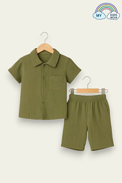 My Kids Wear Cep Detaylı Erkek Çocuk Şortlu Takım