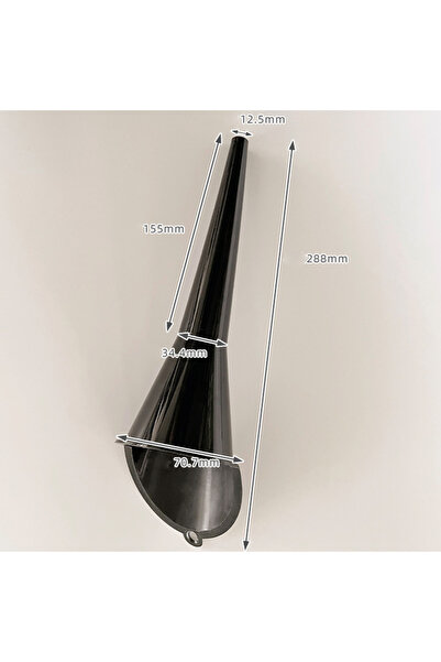 Choice قمع سيارة أسود أدوات تعبئة وقود زيت البنزين مضاد للتناثر قمع بلاستيكي طويل الساق للدراجات النارية مرجع