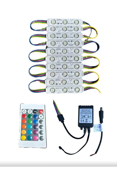 EKT RGB KUMANDALI MODÜL LED 10LU SET