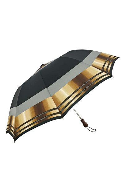 APRİL April Lüx Şemsiye Siyah Gri Desenli 32-L