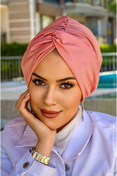 Aişe tesettür Στιγμιαία προετοιμασμένη κουκούλα με κόμπο σε σκόνη