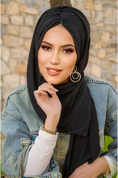 Aişe tesettür Μαύρο μοντέλο πεταλούδας με κορδόνι με κορδόνι
