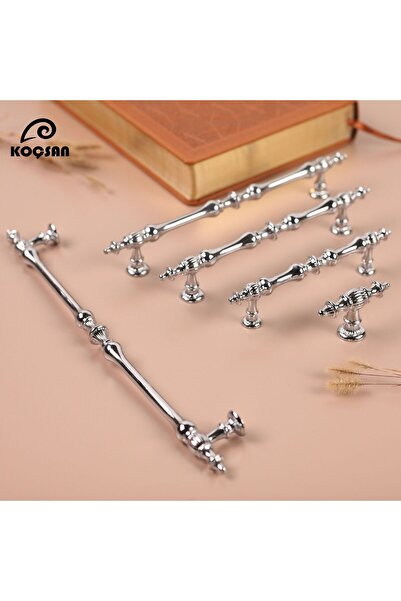 KOÇSAN الهلال كروم زر مقبض فاخر البلد أثاث المطبخ خزانة مقبض درج