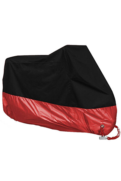 Choice L for 1801mm-2000mm Red Motorcycle Cover Waterproof All Season Motorbi...