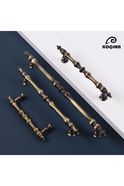 KOÇSAN Crescent Antique Yellow Button Handle Luxury Country Kitchen Furniture Cabinet Drawer Handle