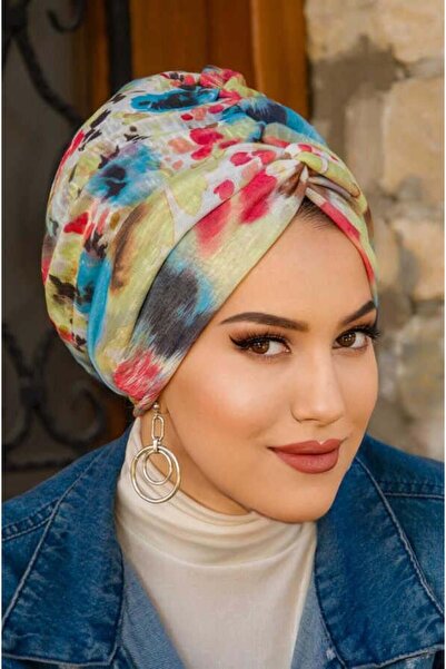 Aişe tesettür Πολύχρωμο μπονέ με σχέδιο μαρμάρινο