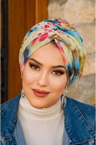 Aişe tesettür Πολύχρωμο μπονέ με σχέδιο μαρμάρινο