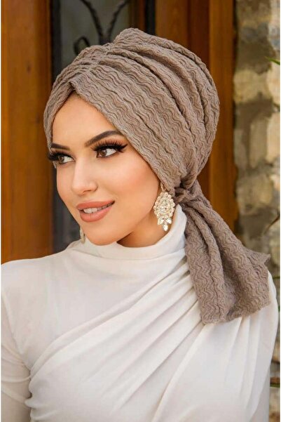 Aişe tesettür Stone Color Buckle Bonnet