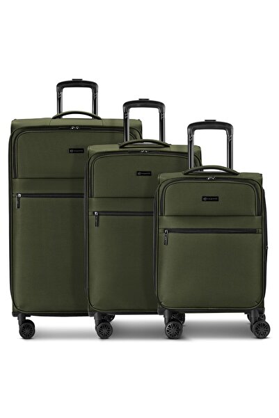 BUGATTI Valencia Soft 4 wheels Suitcase set 3-piece with expansion pleat