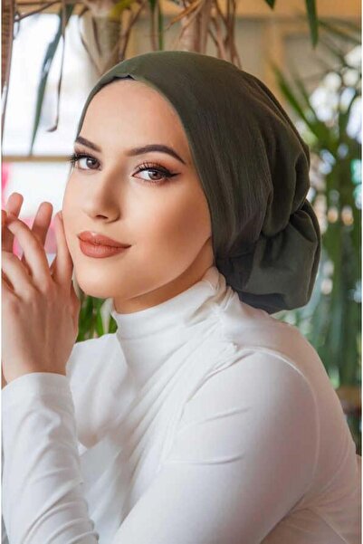 Aişe tesettür Khaki Çağla Ready Turban