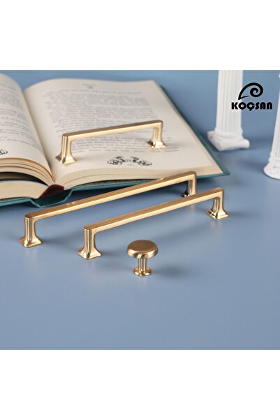 KOÇSAN Vera Mat Gold 224 Mm Mâner Mobilier Bucătărie Country de Lux Mâner Sertar Dulap