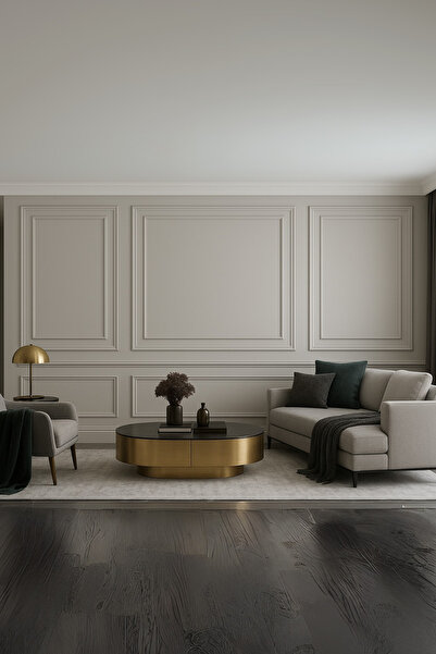 ELF DEKOR Boyanabilir Dekoratif Hazır Kesimli Duvar Çıtası, Kolay kurulum Sal...