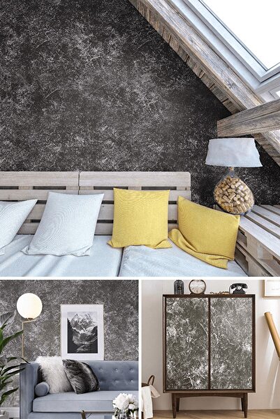 TechnoSmart Antra Desenli 60x300cm Kendinden Yapışkanlı Duvar Kağıdı Kaplama Dekorasyon