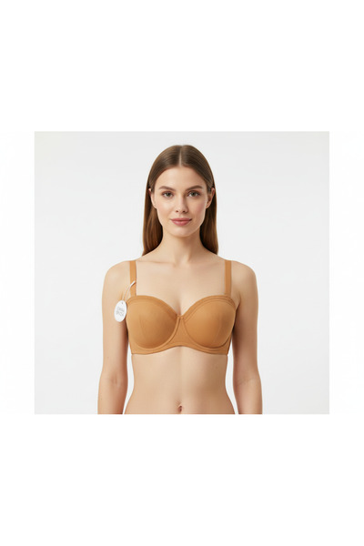 chiara grazia Sutien B Caps Mustard fără umplutură cu dantelă