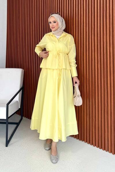 Melike Tatar Poplin Skirt Suit 32-2225-1