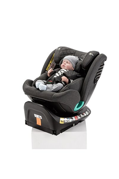 ADAMEX Scaun auto isofix 4 in 1 Trip R129 i-Size, rotativ, 40-150 cm sau 0-12 ani, Gri