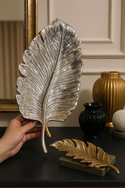 LİLA HOME MASA ÜSTÜ YAPRAK TABAK ORTA BOY