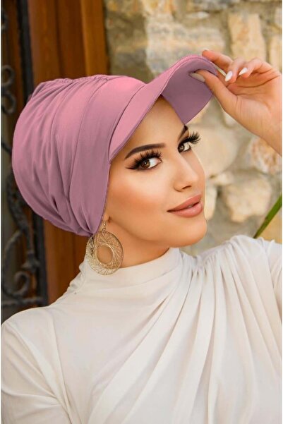 Aişe tesettür Pudra Havuz - Deniz Şapkası / Mayo Üstüne Kullanılabilir