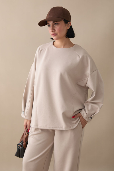 InStyle Σετ μανίκια και Paja σε μπεζ χρώμα