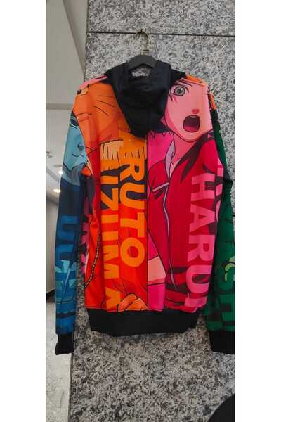 TEEMOOD PIRATE PARROT Naruto Uzumaki Naruto Hatake Kakashi Uchiha Itachi Namikaze Minato Hanorac cu glugă și fermoar