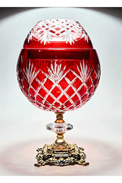 Kristal Market El Yapımı Kesme Kristal İzmir Desen Dekoratif Sunumluk Kapaklı Peçetelik