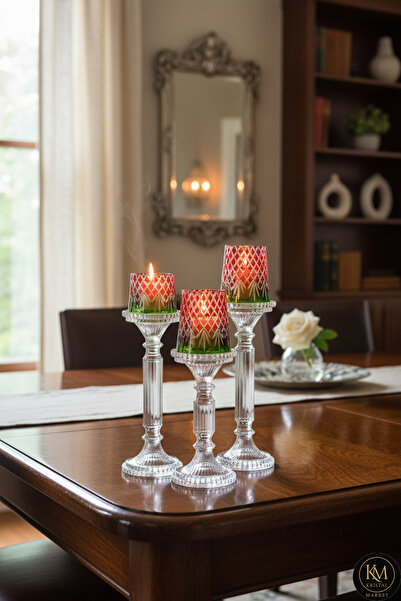 Kristal Market Lüks Kristal Özel Yapım Şamdan