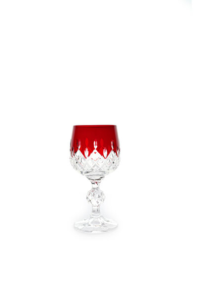 Kristal Market Handmade Crystal Drop Colorful Luxury Footed Goblet Coffee Side Water Glass