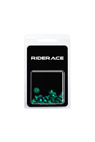 riderace 12 قطعة من مسامير توركس لدوار فرامل قرص الدراجة باللون الأخضر T25 M5...