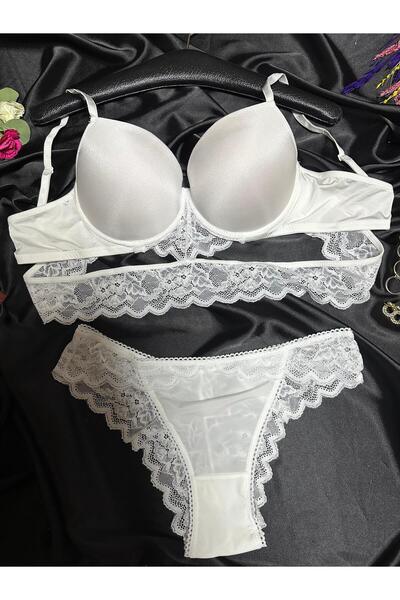 Elora Set de lenjerie intimă elegantă pentru femei cu detalii din dantelă – 2...