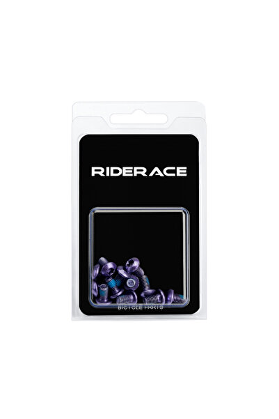 riderace 12 قطعة من مسامير توركس لدوار فرامل قرص الدراجة باللون الأرجواني T25...