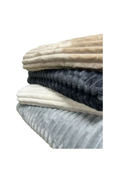 Homeilla Puffy Wellsoft Striped Double Blanket