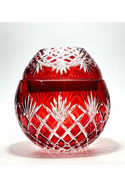 Kristal Market El Yapımı Kesme Kristal İzmir Desen Dekoratif Sunumluk Kapaklı Peçetelik