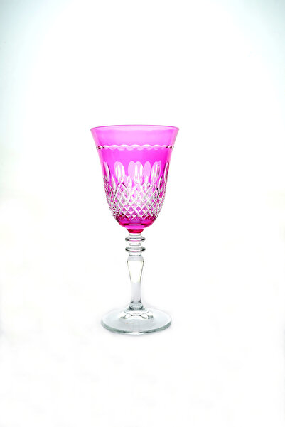Kristal Market Handmade Crystal Drop Colorful Luxury Footed Goblet Coffee Side Water Glass