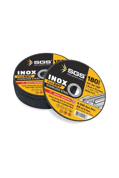 SGS 2151 180 Mm Inox Kesici Taş Adet Bazlı