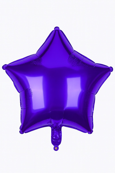 Parti dolabı 45cm Mor Yıldız Folyo Balon Doğum Günü Helyumla Uçan