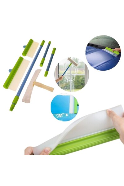 Supervac Set de curățare a geamurilor, aparat de aspirare a apei din silicon,...