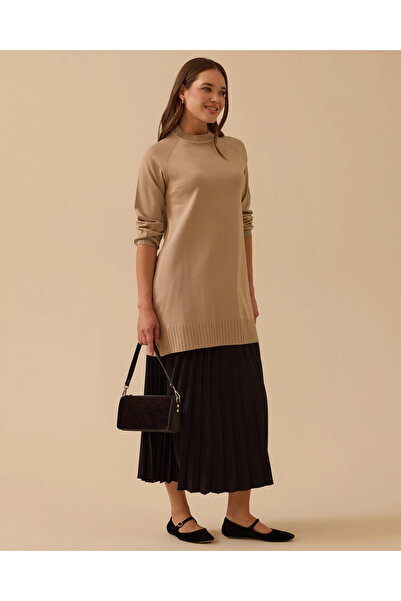 SCL Uzun Kollu Basic Triko Tunik