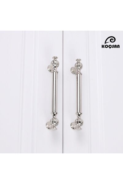 KOÇSAN Mâner Ebrar Inox 128 Mm Mobilier Bucătărie Country de Lux Mâner Sertar Dulap