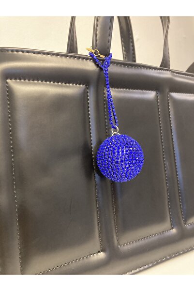 Altınay Kristal Taşlı Mini Çanta Charmı – Işıltılı Çanta Aksesuarı - Mini Disko Topu Çanta Süsü