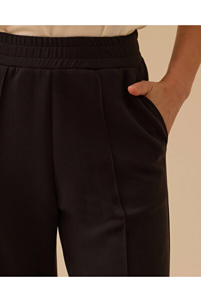 SCL Elastic Waist Wide Leg Pants