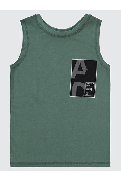 Civil Boys Type Printed Kaprili 6-9 Years Old Set - Khaki