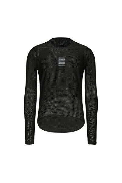Choice قميص رياضي لركوب الدراجات بأكمام طويلة وطبقة أساسية سوداء عاكسة مقاس L...